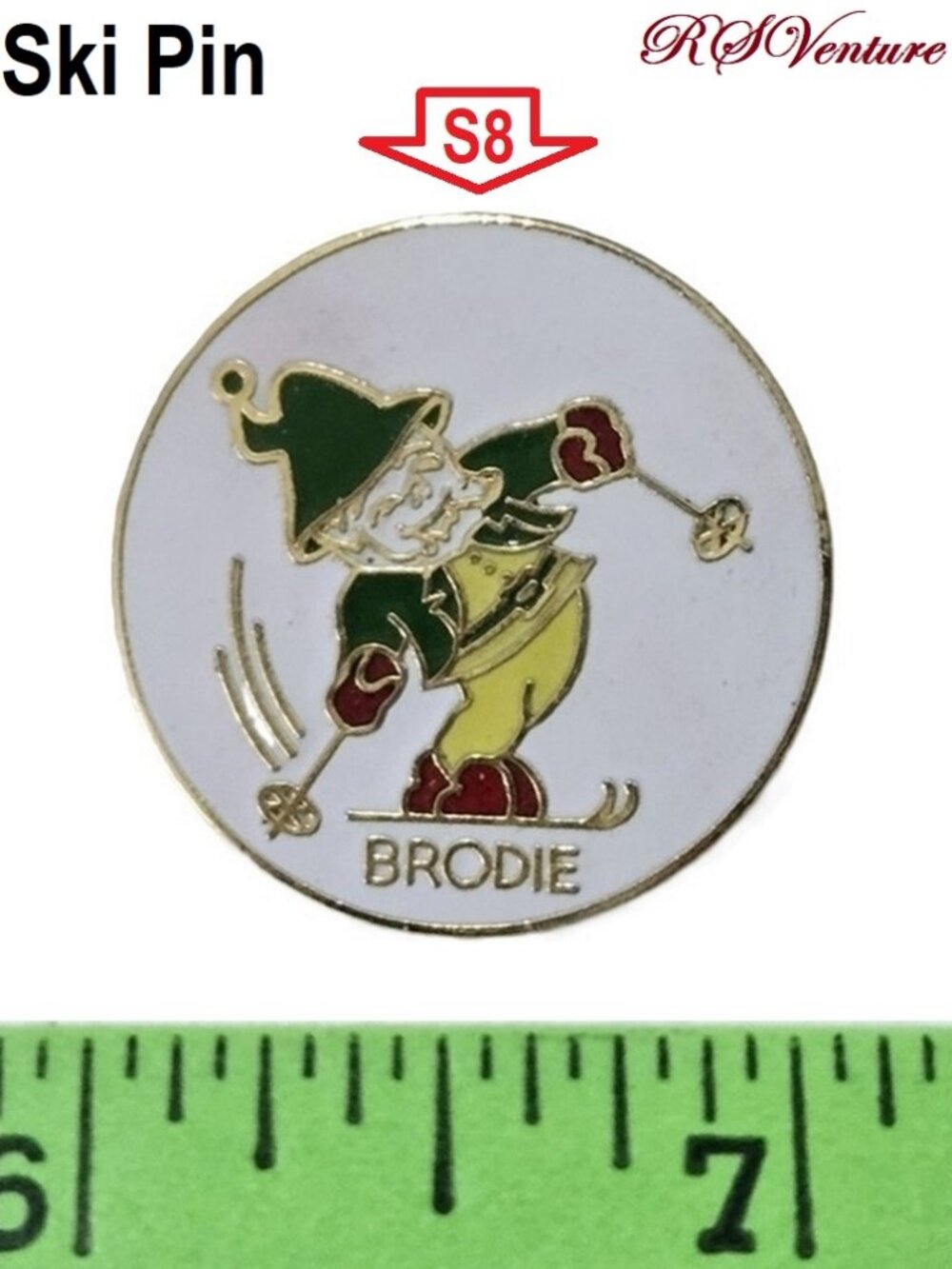 Buy 1 get 1 FREE, New Vintage Brodie Mt. Ski Pin